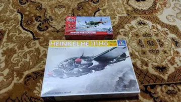 1/72 스케일 호커 허리케인 & 하인켈 He 111 프라모델