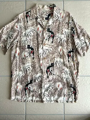50's Makaha Hawaii 알로하 셔츠 빈티지 레이온