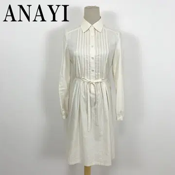 LA6993 아나이 폴리에스테르 긴팔 셔츠 원피스 아이보리 38