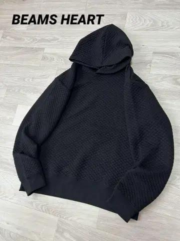 BEAMS HEART 빔즈 하트 퀼트 후드티 L