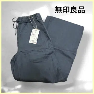 택 포함 새상품 프렌치 린넨 스트레이트 팬츠 무인양품