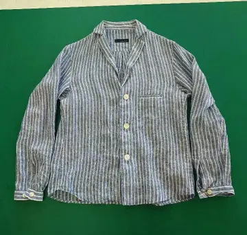 LARDINI 스트라이프 린넨 셔츠 자켓 L 사이즈