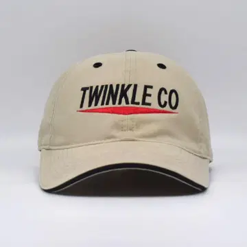TWINKLE CO 트윙클 기업 캡 자수 구제 의류 베이지