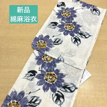 새상품 면 린넨 유카타 아래 내용을 반드시 읽으세요 S-3