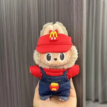 LABUBU 봉제 인형 코스튬 17CM 의류 인형옷 맥도날드