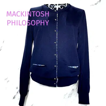 MACKINTOSH PHILOSOPHY 코튼 가디건 네이비