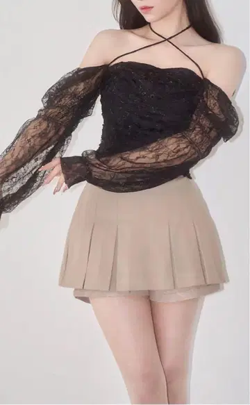 일론 플뢰르 레이스 블라우스