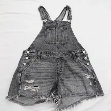 Abercrombie & Fitch 그레이 데님 살로펫 숏 S