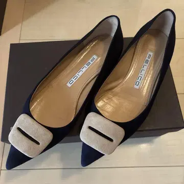 PELLEGO 네이비 스틸레토 펌프스