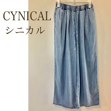 CYNICAL 시니컬 텐셀 데님 와이드 팬츠