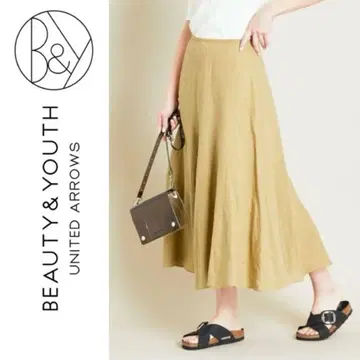 BEAUTY&YOUTH UNITED ARROWS 린넨 서큘러 스커트