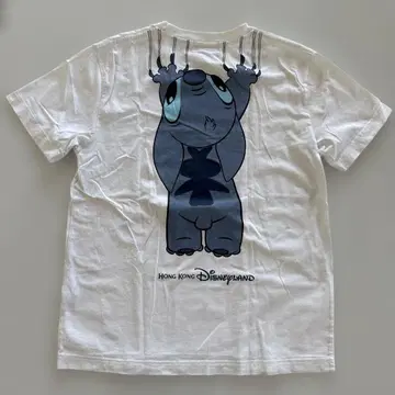 스티치 STITCH 홍콩 디즈니 티셔츠 M 백 프린트 새상품급