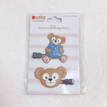 디즈니 더피 헤어 클립 2개