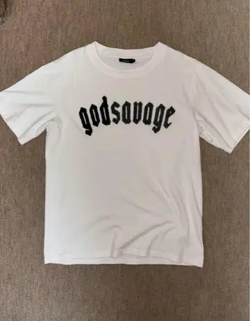godsavage 화이트 티셔츠 M 사이즈