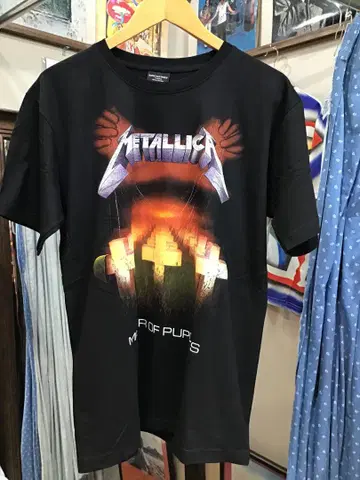 (226) METALLICA 그래픽 티셔츠 블랙