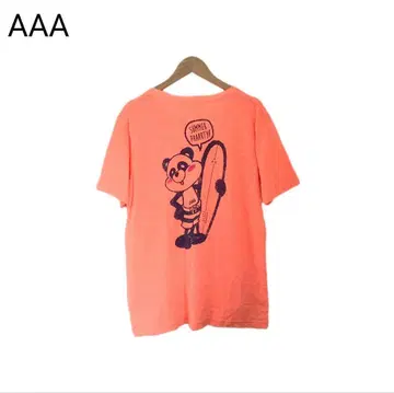 AAA 티셔츠 애니멀 팬더 한정판 굿즈 서핑 스타일 반팔 오렌지 락