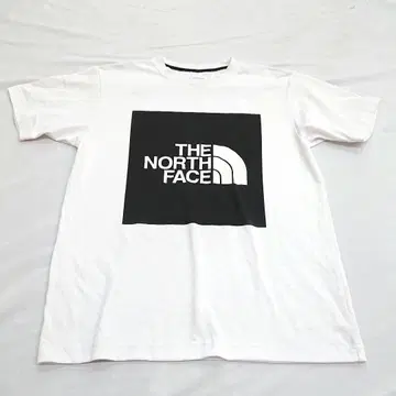 THE NORTH FACE 박스 로고 반팔 티셔츠 M 화이트