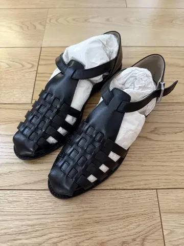 STEVEN ALAN 37 사이즈 가죽 메쉬 샌들