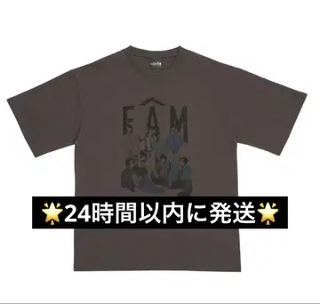 타임리스 timelesz 티셔츠 FAM 티셔츠 차콜 그레이