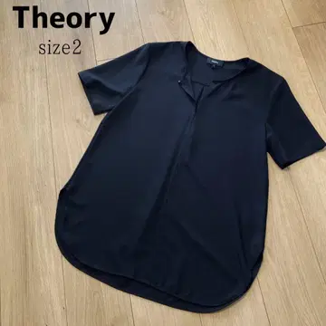 Theory 키 넥 후크 블라우스