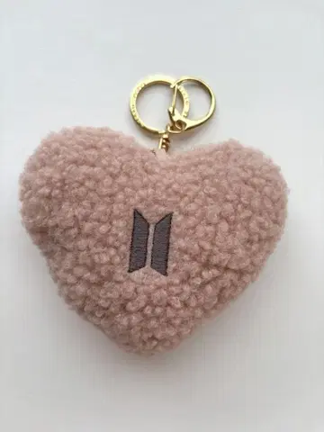BTS 젤라또피케 콜라보 하트 키 참 핑크 키링