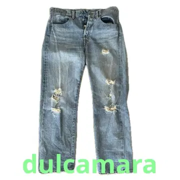 Dulcamara 두르카마라 데님 팬츠 빨간색 귀 M 사이즈 플라이 지퍼
