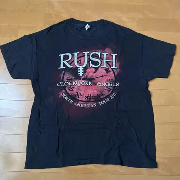 RUSH CLOCKWORK ANGELS 티셔츠 2012 해외 구제 의류