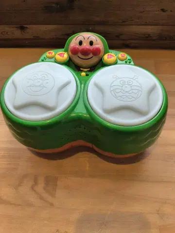 호빵맨 드럼 모양의 완구