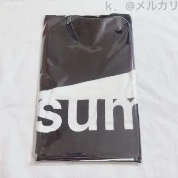 sumika 로고 타월 블랙