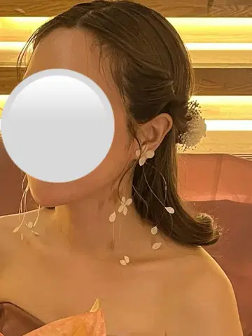 liqui 안개꽃 카로라 귀걸이 [웨딩]
