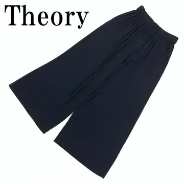 LA7006 Theory 띠어리 허리밴딩 와이드 팬츠 블랙 S