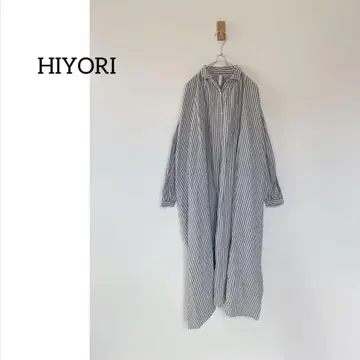 HIYORI 히요리 빅 실루엣 롱 셔츠 원피스 루즈한