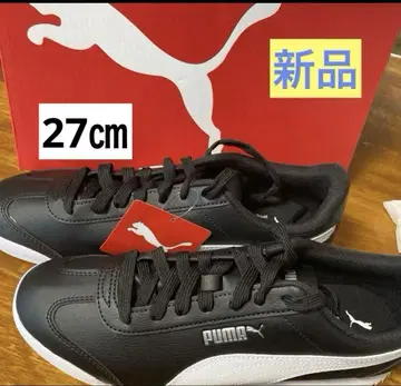 [새상품] PUMA 스니커즈 블랙/화이트 27cm