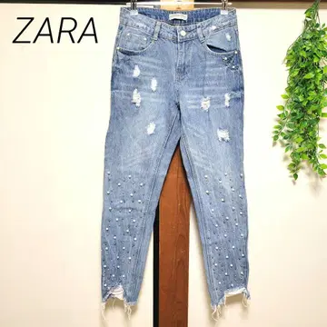 ZARA coco's kiss 자라 데님 청바지 펄 비즈