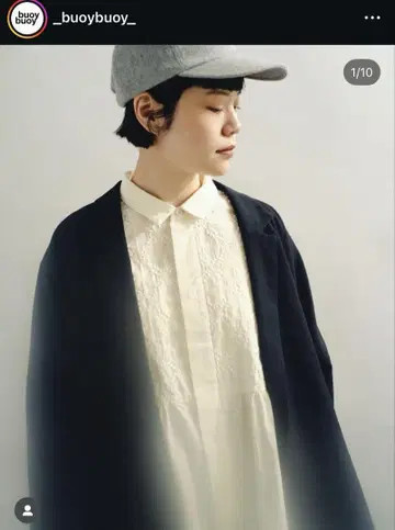 buoy bunoy 린넨 오버 사이즈 자켓