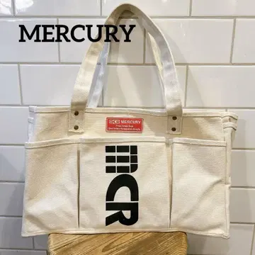머큐리 MERCURY 토트백 5포켓 화이트 캔버스 원단