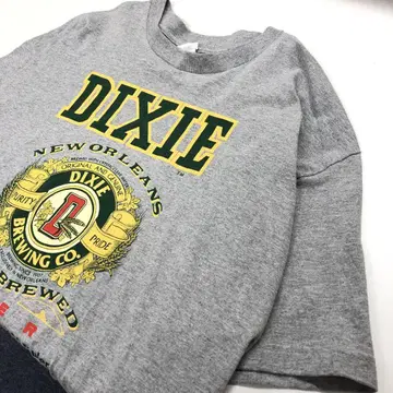 DIXIE 맥주 반팔 티셔츠 그레이 남성용 XL