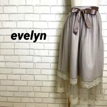 evelyn 에블린 시어 스커트 레이스 리본 더스티 핑크 봄/여름 코디