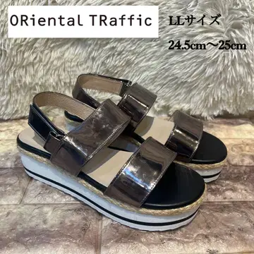 새상품 오리엔탈 트래픽 통굽 샌들 24.5cm~