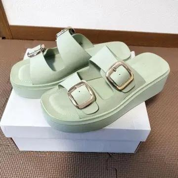 여성용 ABC SELECT 소프트 벨트 샌들 LT.GREEN