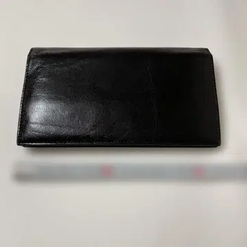 블랙 가죽 장지갑 세컨드 백