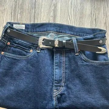 당일 발송 스터드 내로우 벨트 핸드메이드 아메카지 스트릿
