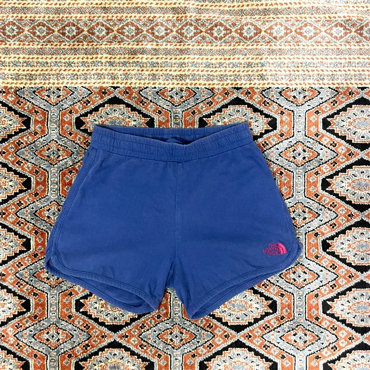 노스페이스 THE NORTH FACE 여성 블루 밴딩 미니3부 숏팬츠XS