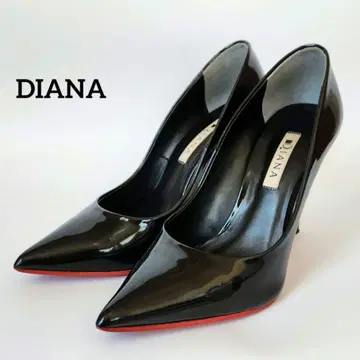 DIANA 다이애나 에나멜 펌프스 24cm 레드 밑창