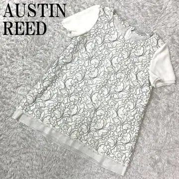 AUSTIN REED 오스틴 리드 반팔 블라우스 화이트 40 B664