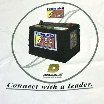 federated 배터리 티셔츠 90s 00s 길단 USA 기업 물품