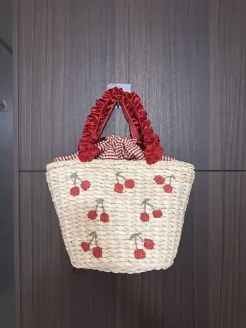 체리 메이즈 프릴 핸들 바스켓 백 Maison de FLEUR
