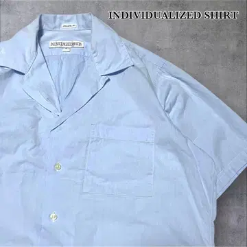 INDIVIDUALIZED SHIRT 오픈 카라 셔츠 S