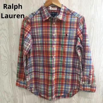 z-241 Ralph Lauren XL 체크 무늬 긴팔 셔츠