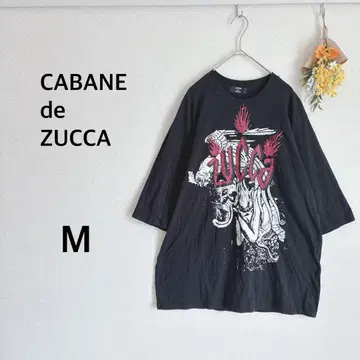 카반드 주카 CABANE de ZUCCA 티셔츠 면 100 프린트 M